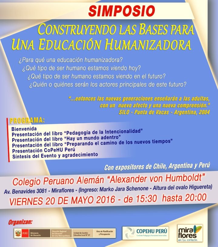 Simposio: construir las bases de una educación humanizadora